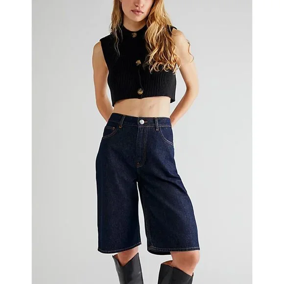 🎉LAST CHANCE🎉 FREE PEOPLE Naiome Micro Vest / Black - Picture 6 of 8